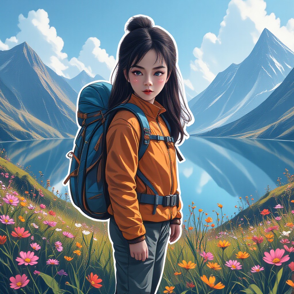 Dreamy Mountain Landscape image