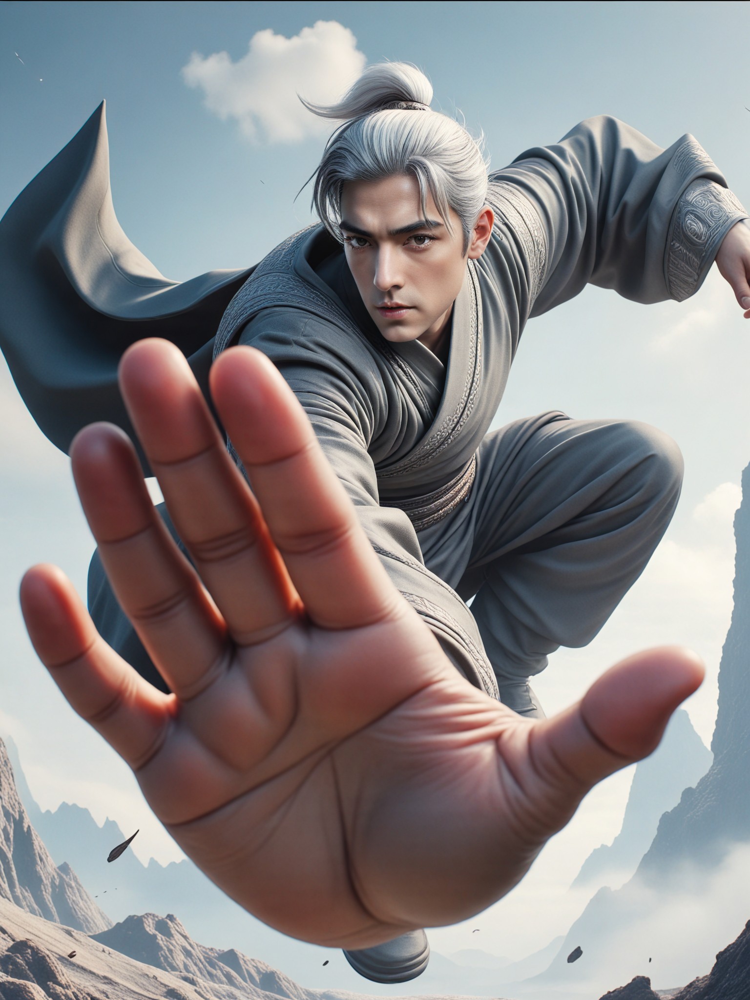 Tathagata Palm!!! The wind shakes the mountains and rivers, and the holy warrior returns image