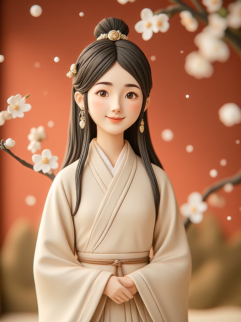 a1.art-generated Red Hanfu image