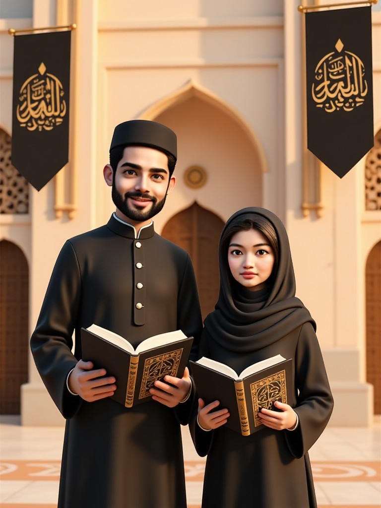 3D Muharam Festival Couple 02 image