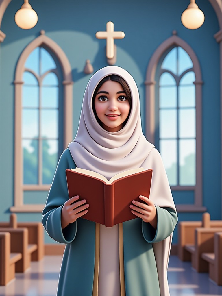 3D Ascension Day Woman image