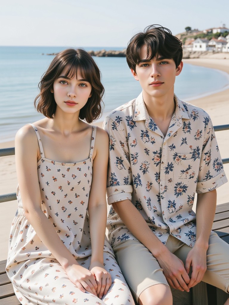 Hug by the sea image