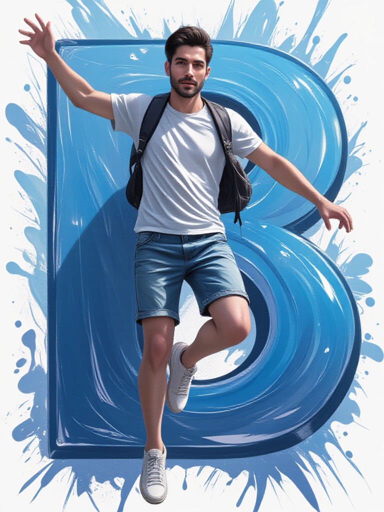 Jump 3 D characters image