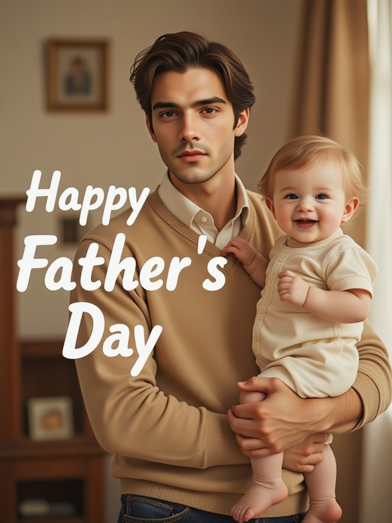 Happy Father's Day With Child image