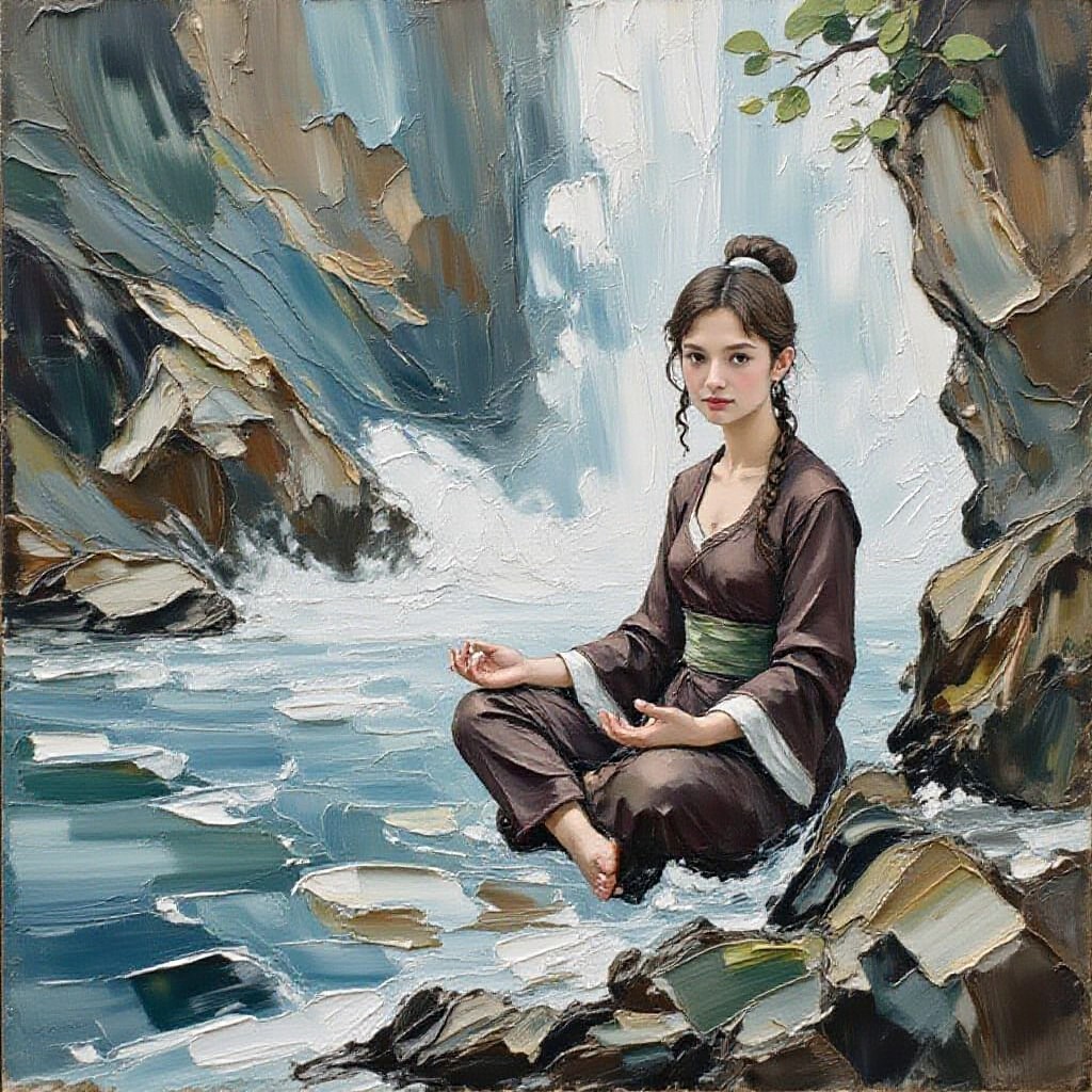 sit in meditation image