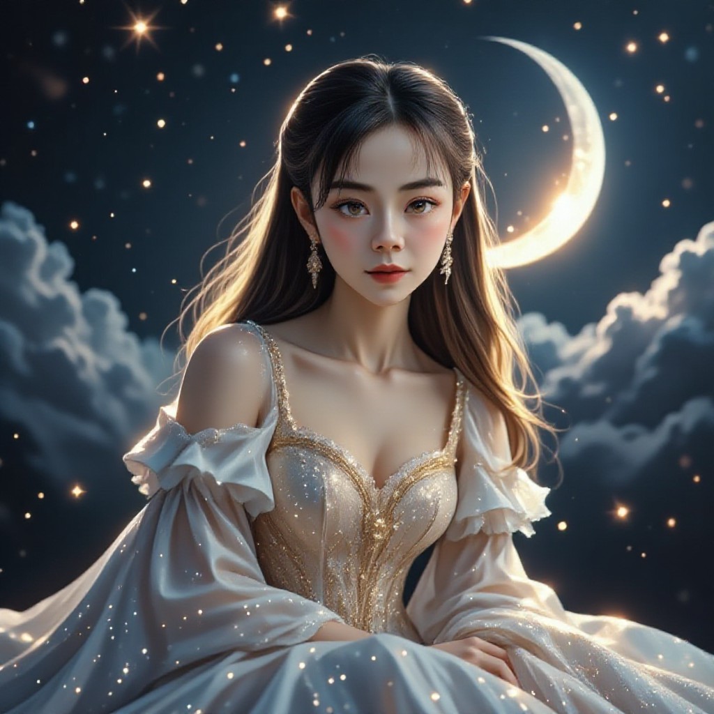 Between the stars and the moon image