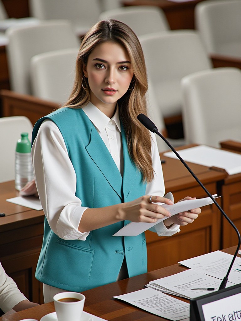 Question from a beautiful member of parliament image