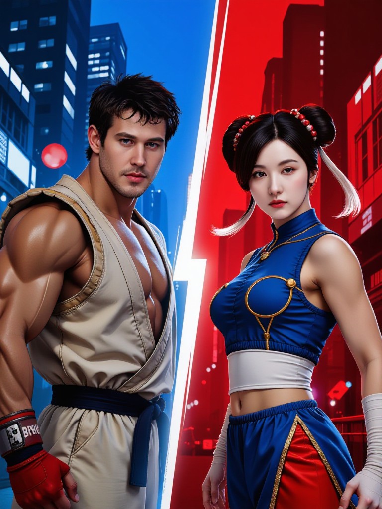 Ryu VS Chun-Li  image