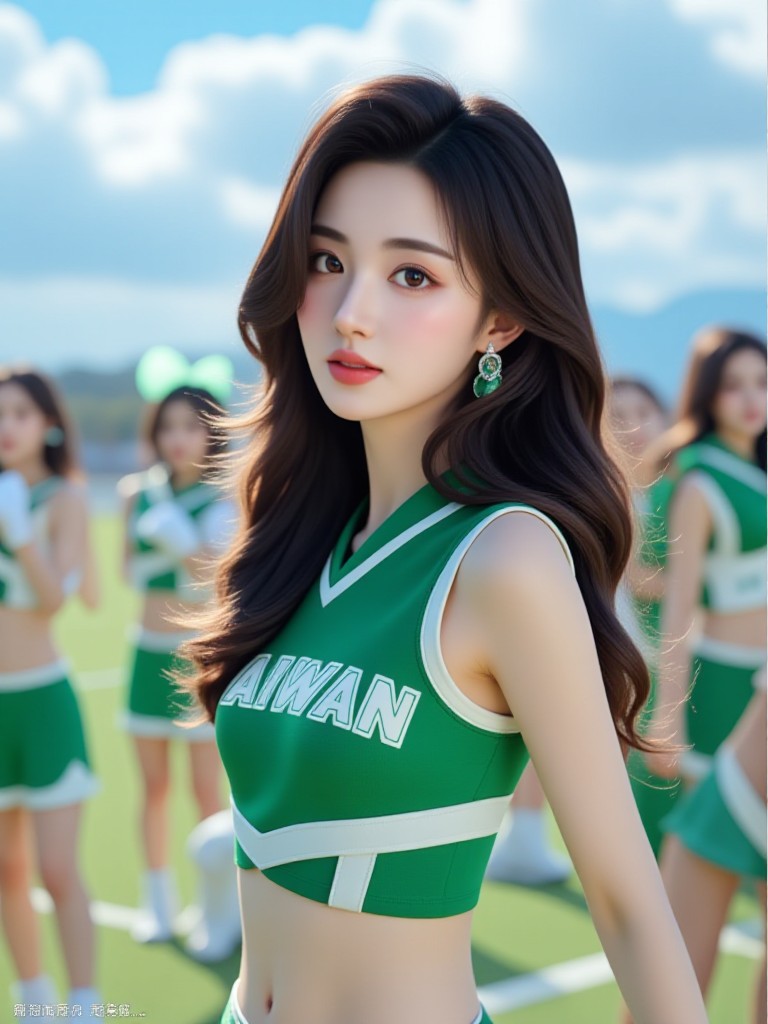 Supporting cheerleading squad image