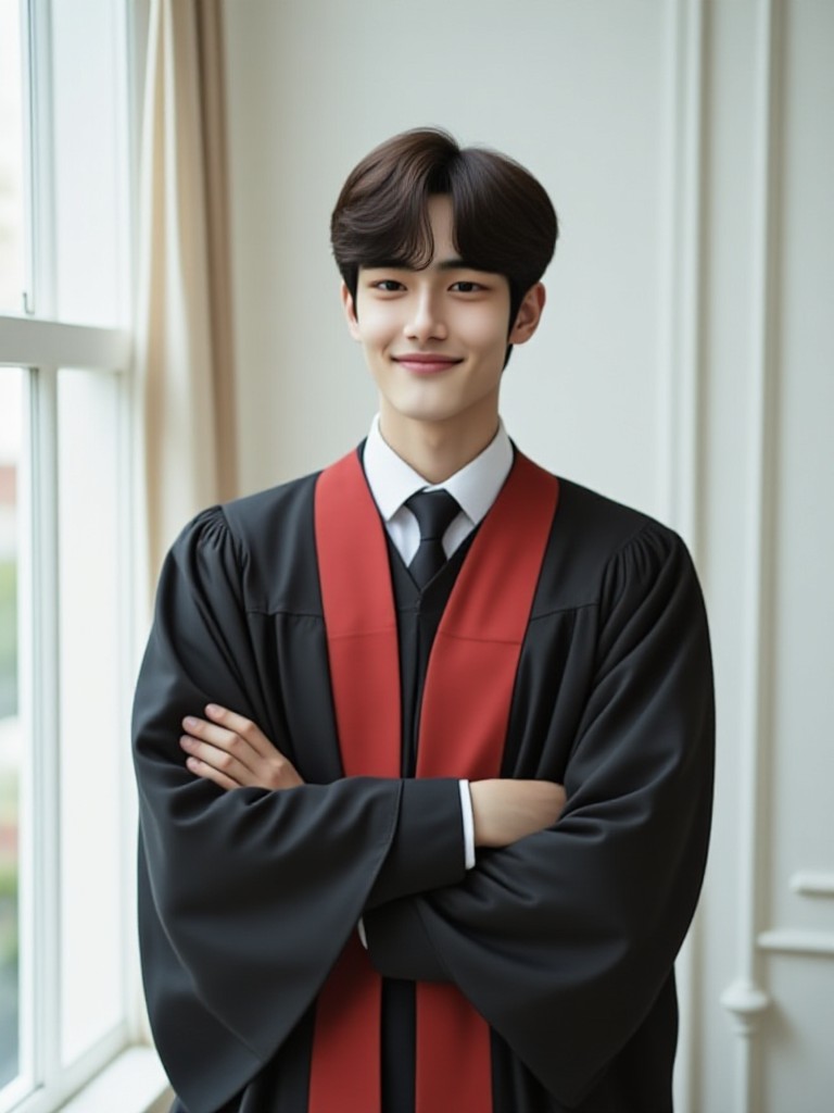 Graduation portrait image