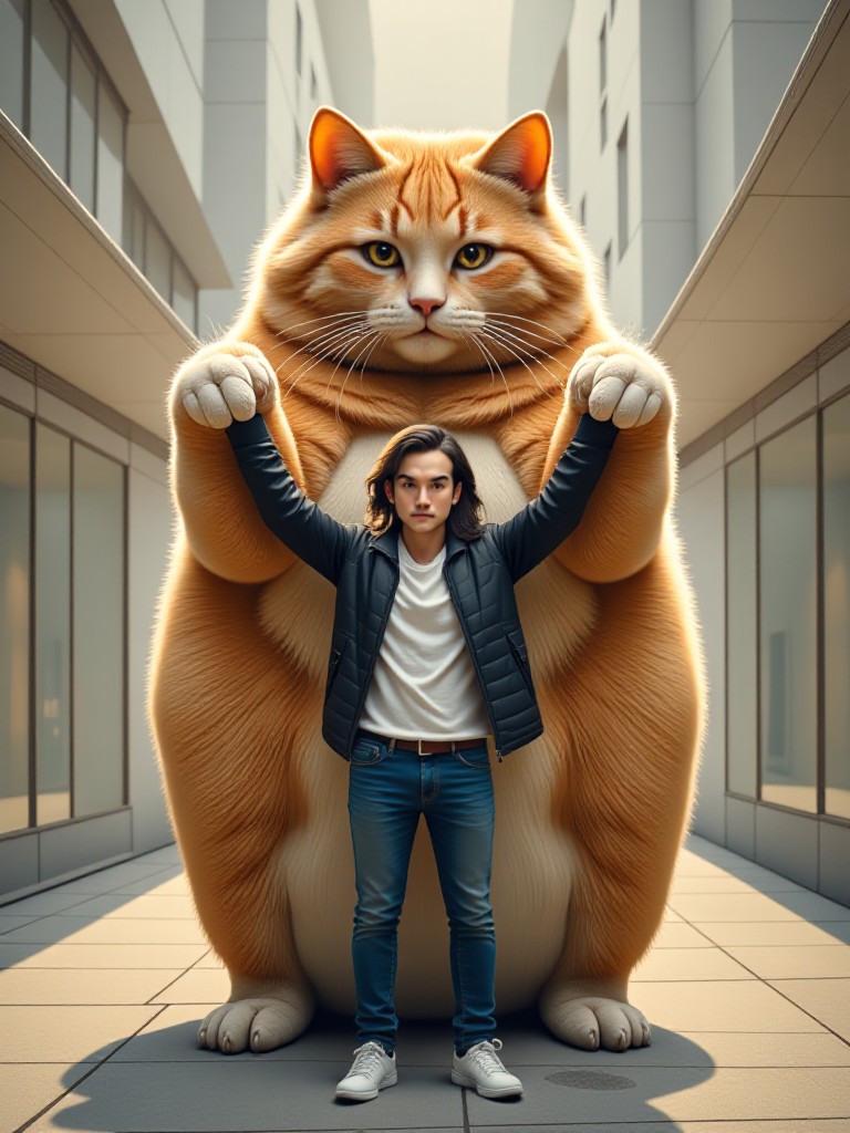 [Dynamic Video] Dancing with a Giant Orange Cat image