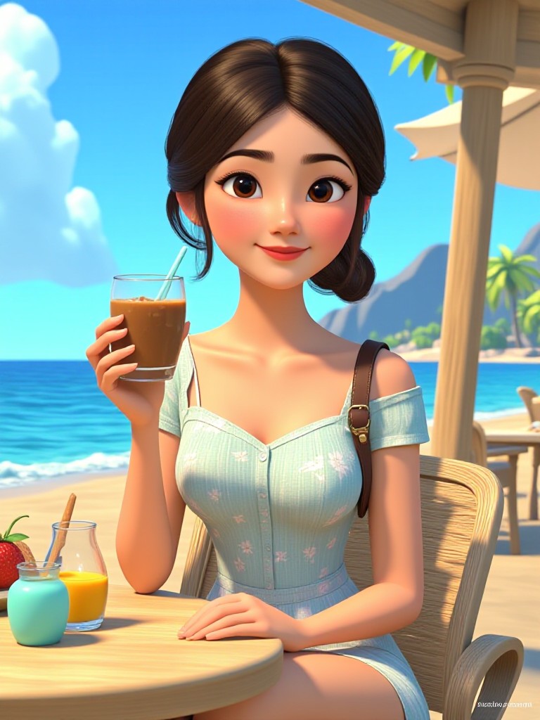 Resting by the seaside image