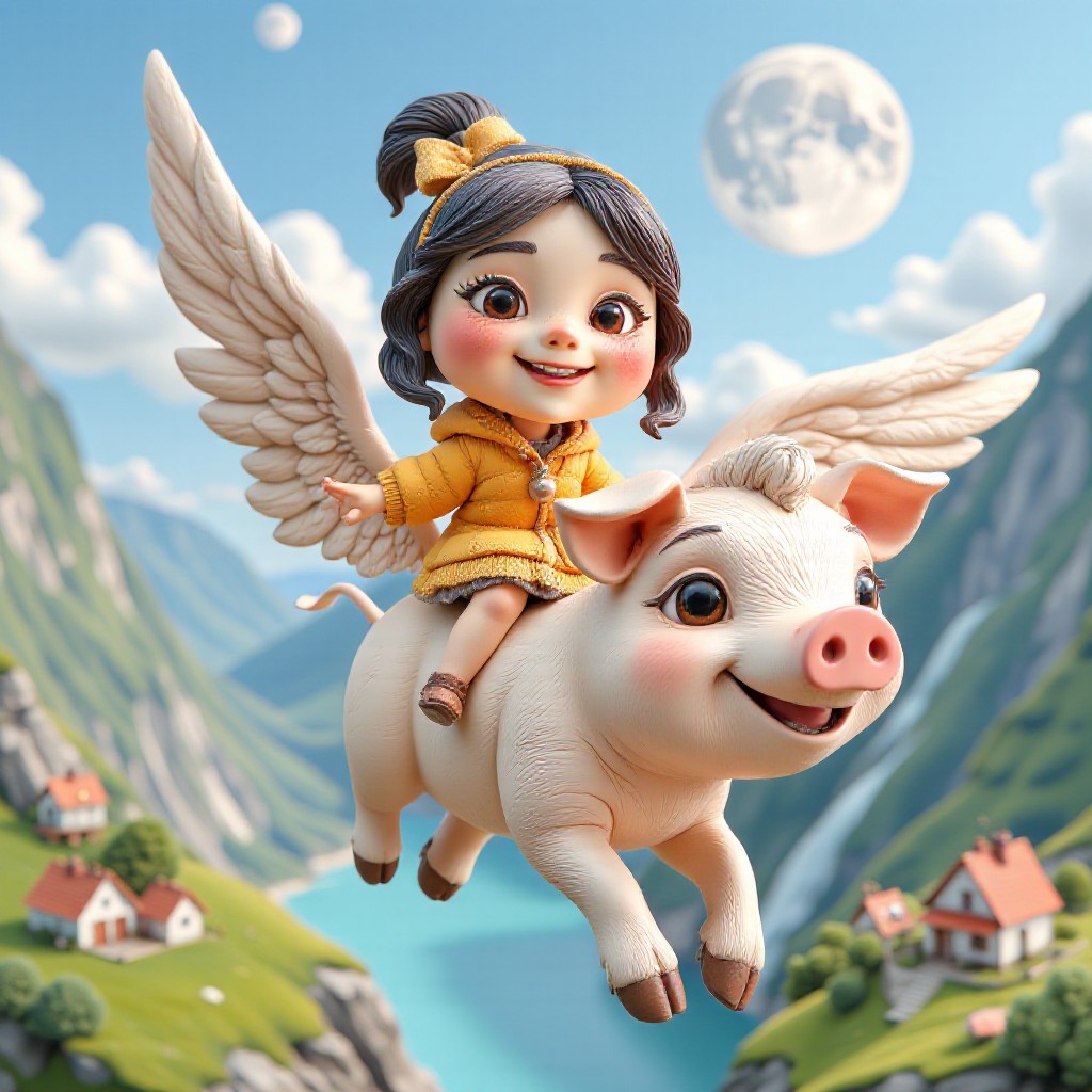 Finally, a flying pig can ride image