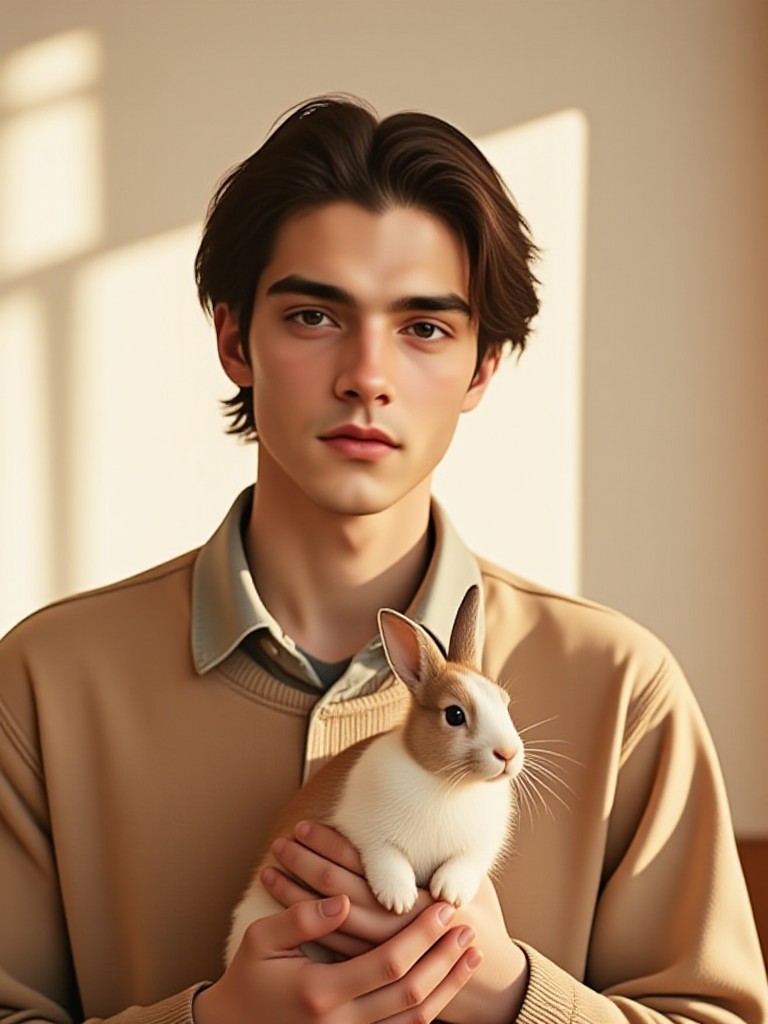 Take a photo with the rabbit image