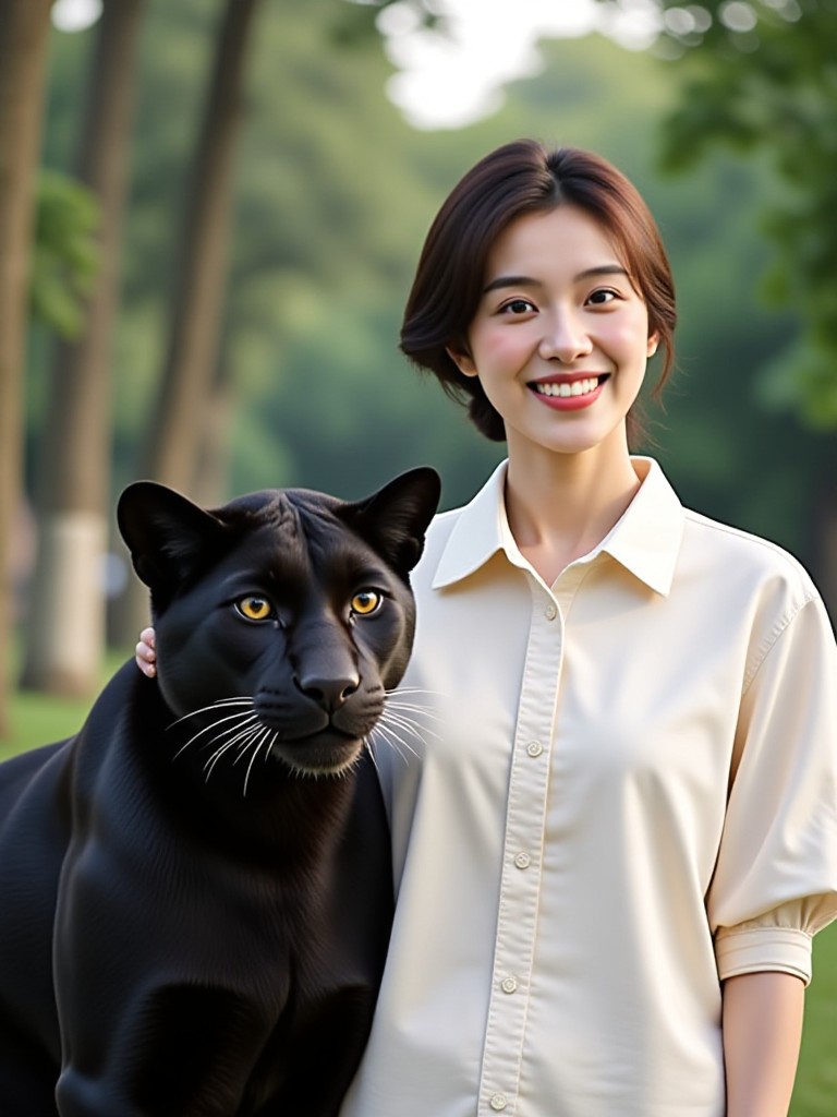 A photo with the black panther image