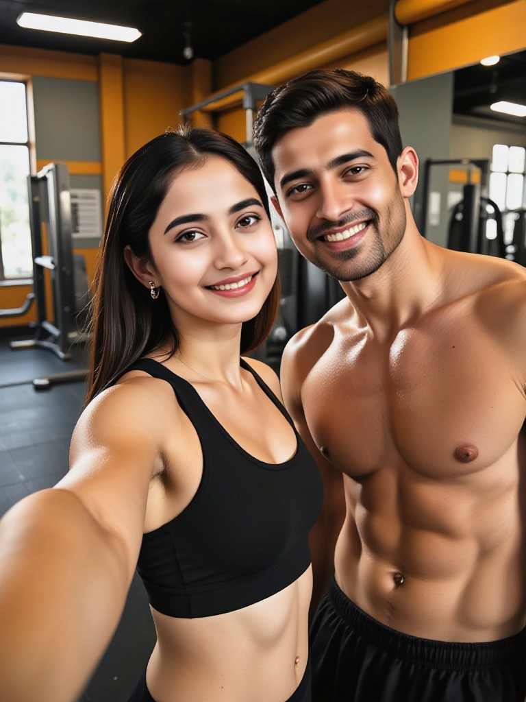 Exercise makes people happy image