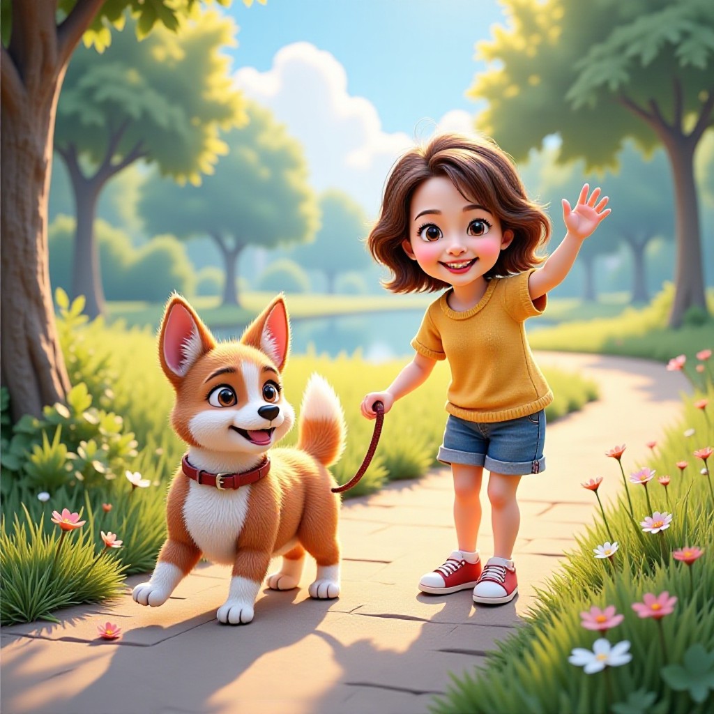 [Video & Music] Walking my dog happily image