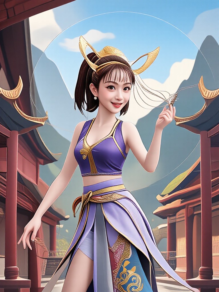 The girl who wants to fly to the sky image