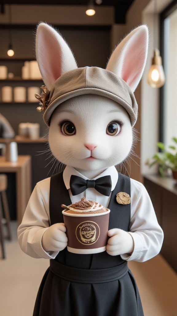 ☕🐰 Rabbit Waiter Coffee Time image