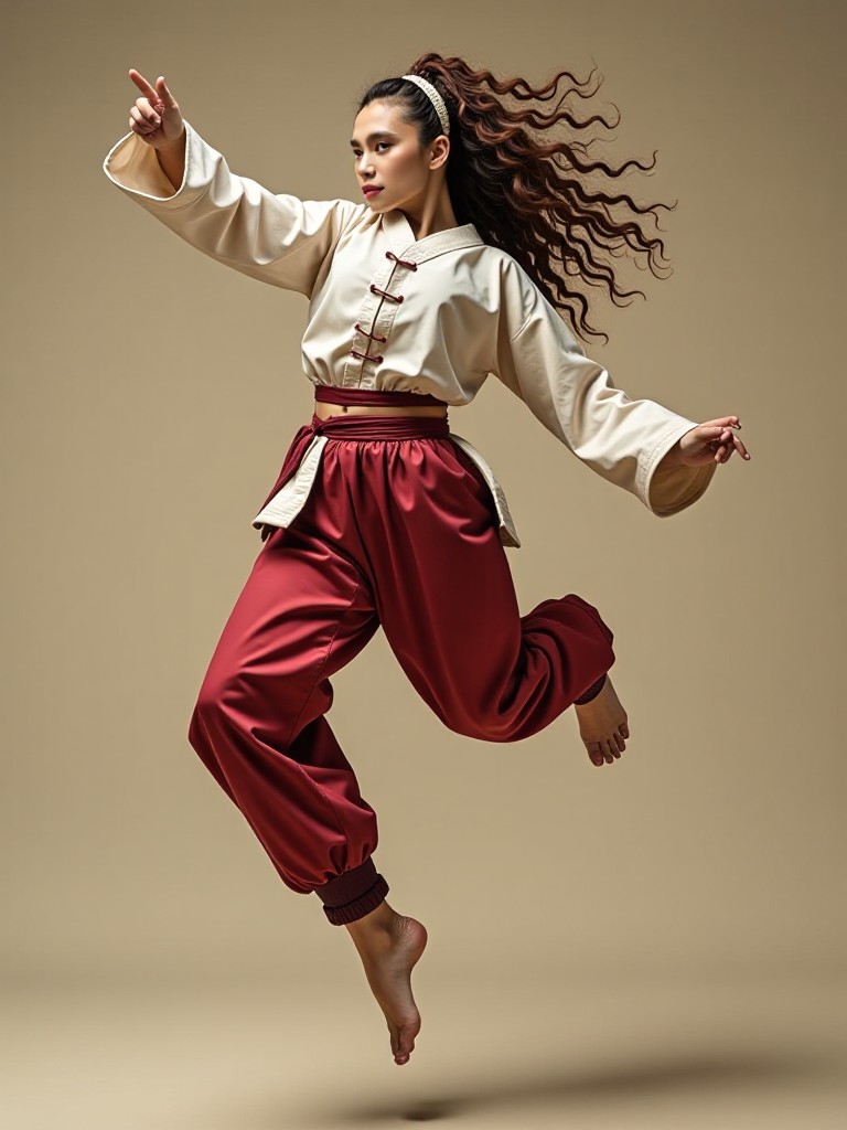 Curly Hairy Woman Climber 🤣 image