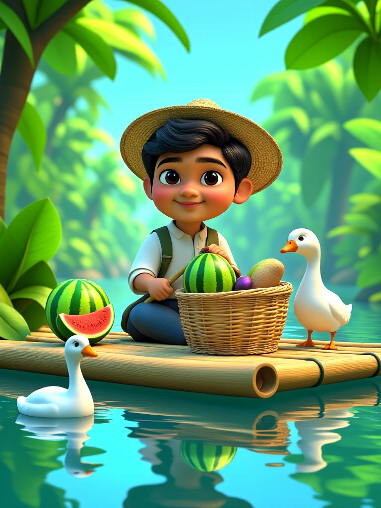 Leisurely boating image