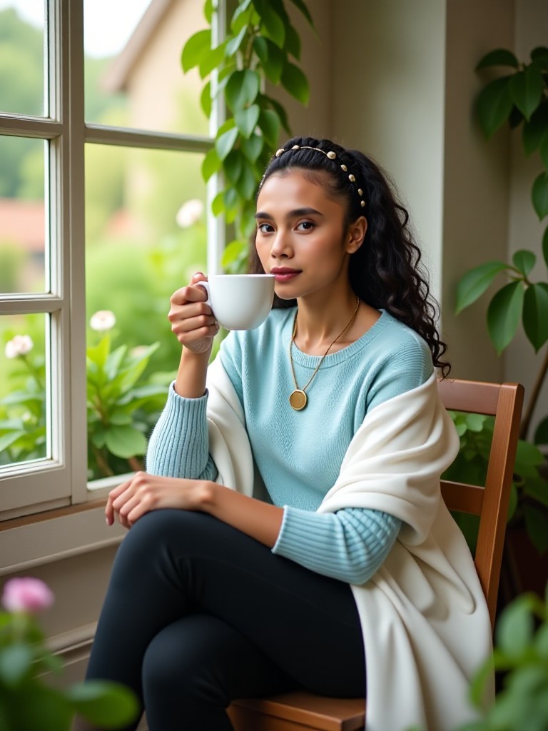 Sleeping in the morning image