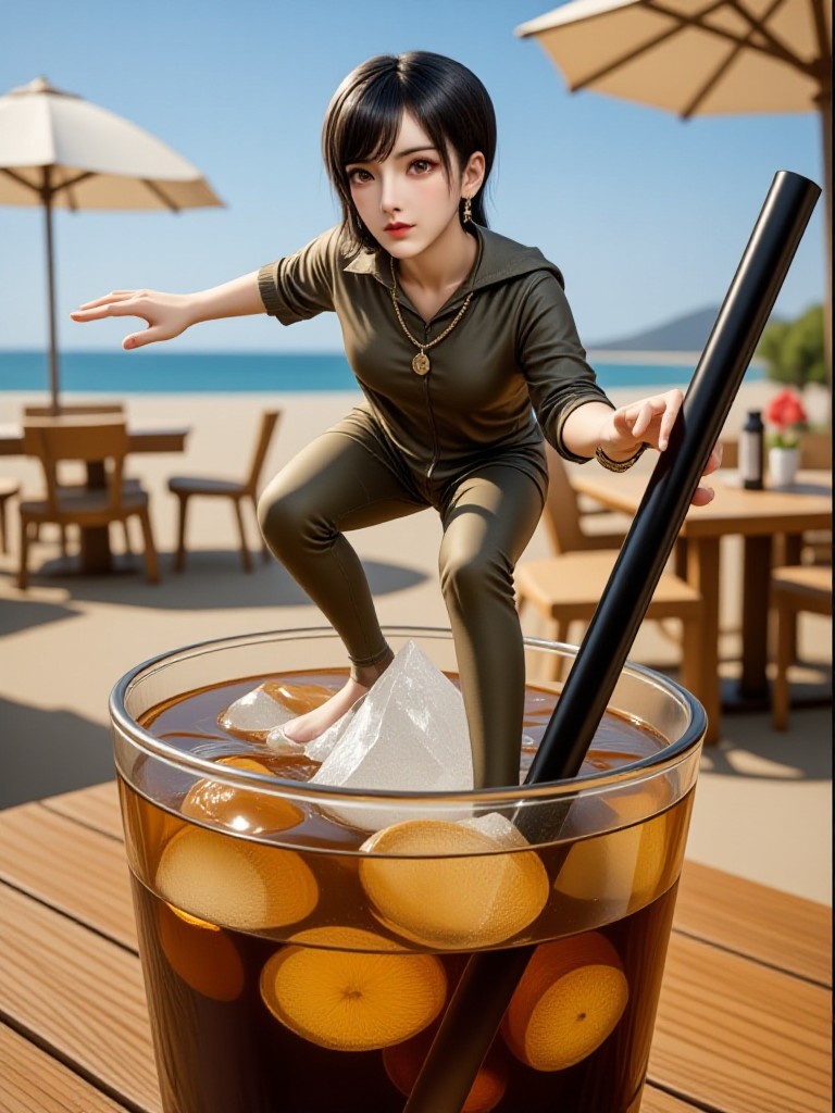 The balance challenge on the ice cola cup is king! image