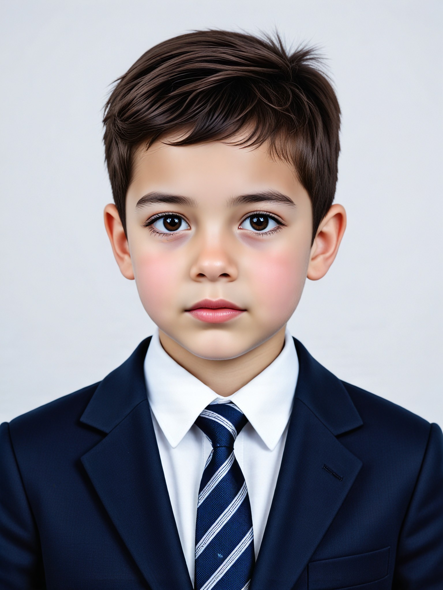 ID photo - little boy in suit image