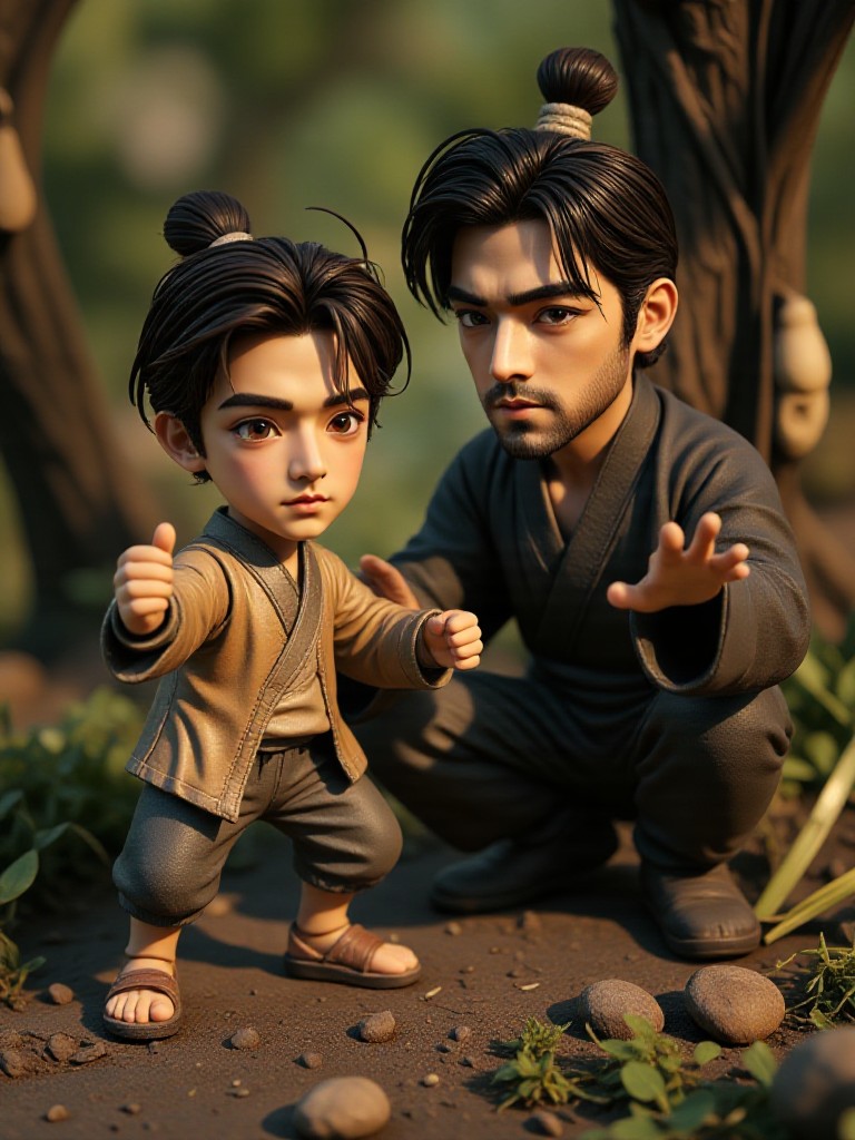 [Dynamic Video] Yang Guo practices Toad Skill image