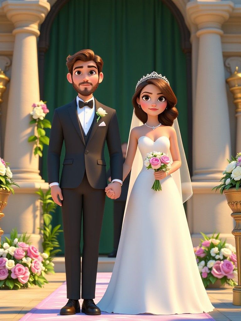 The wedding is in progress image