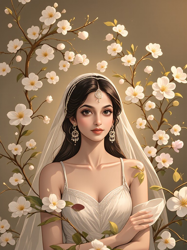 Anime bridal illustration image