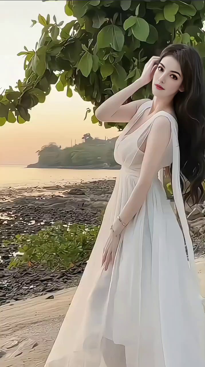 Facial Swap Filter - Elegant Beauty by the Coast image