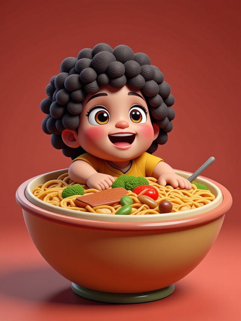 Big bowl of noodles 🍜(Video) image