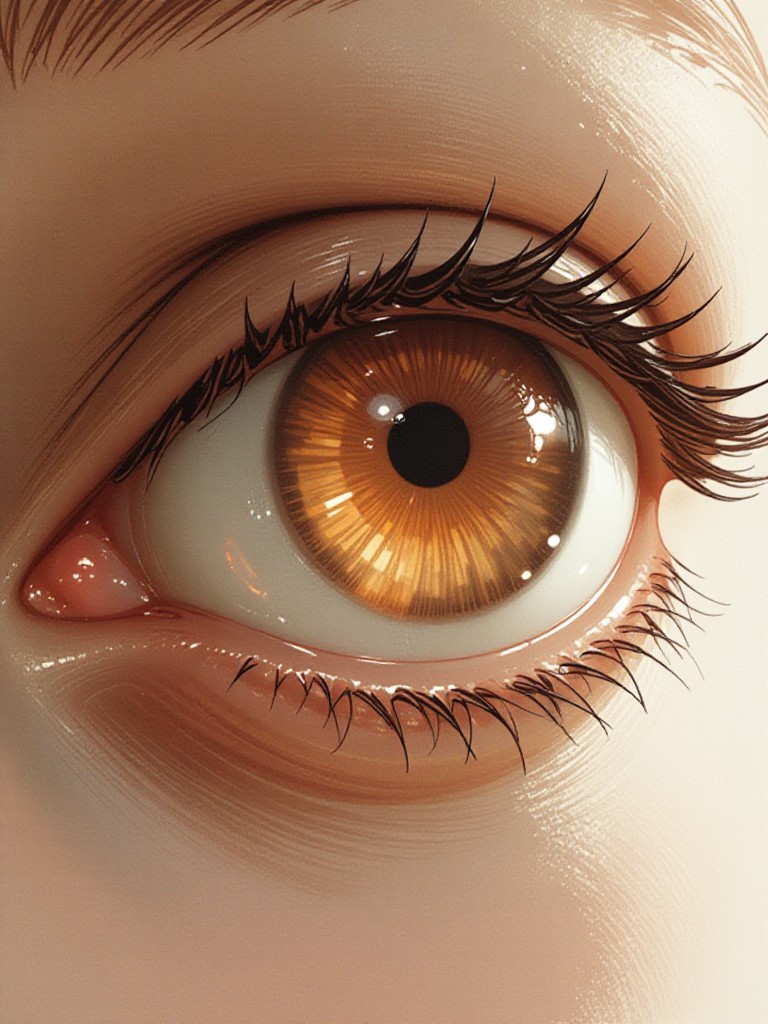 brown eye filter image