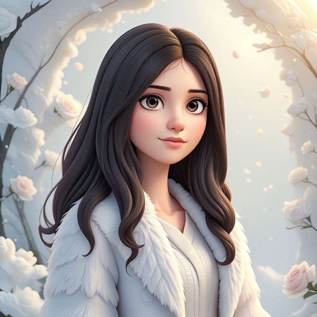 White fur coat(Video) image