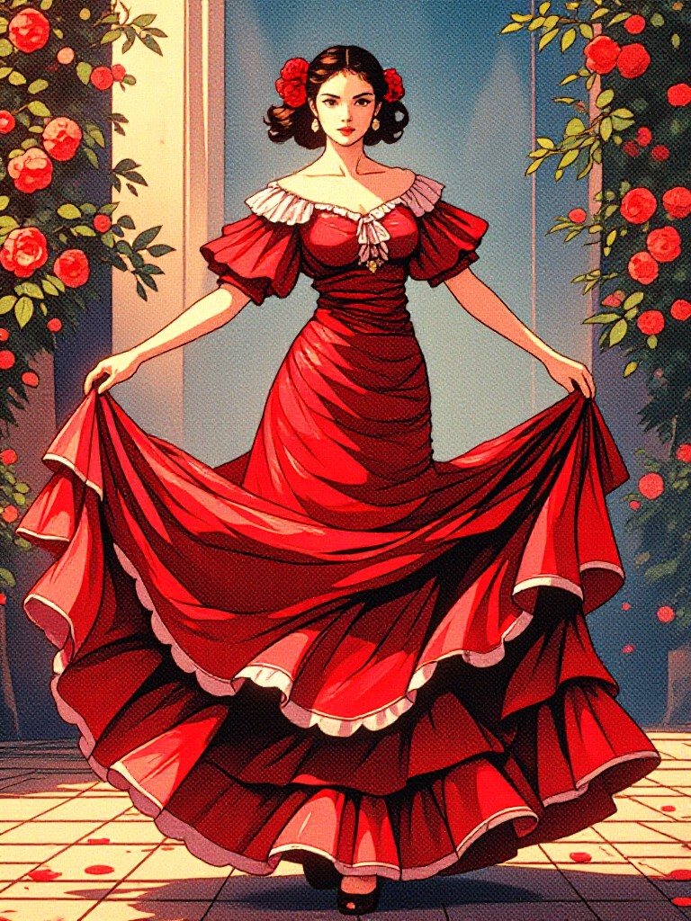 Flamenco dance dress(Video) image