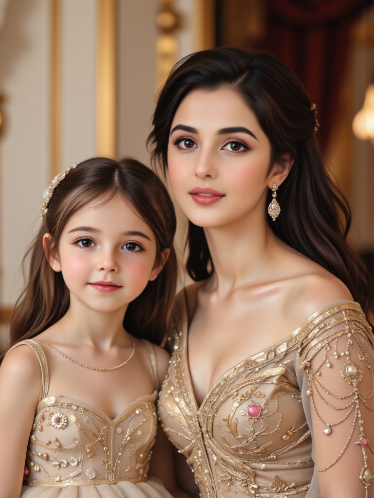 Celebrity mother and daughter image