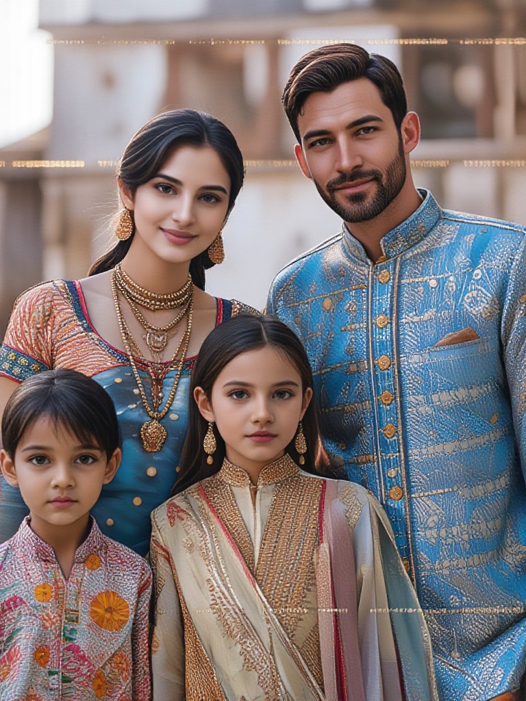 A wealthy family image