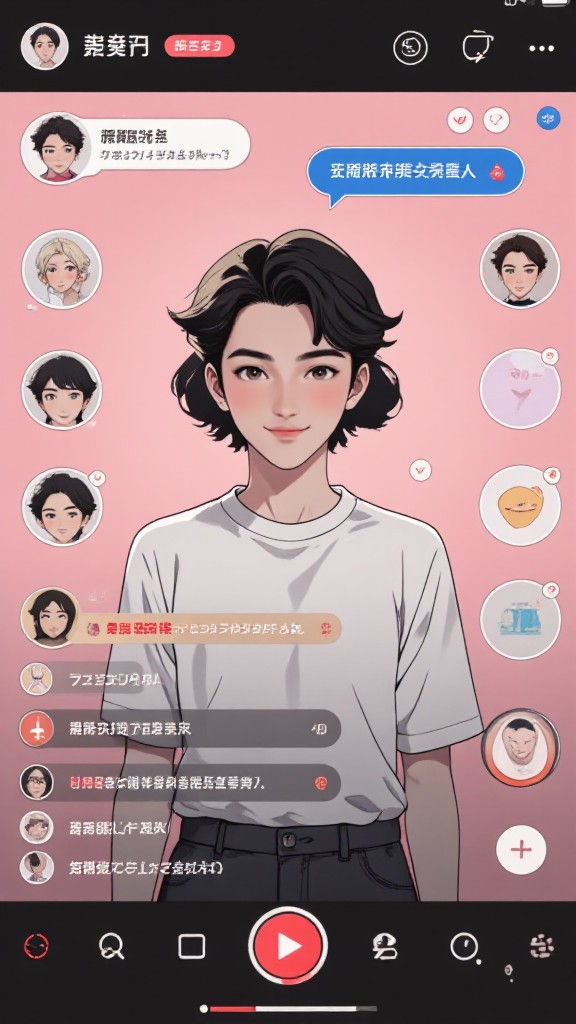 Simulated live broadcast(Video) image