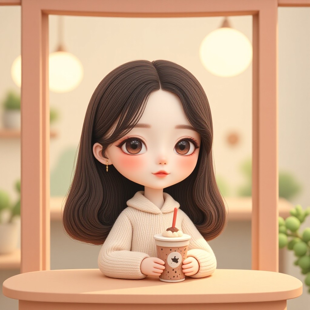 I like bubble tea（cute doll）(Video) image