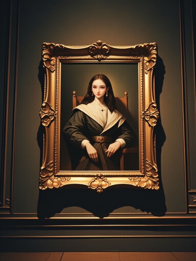 Nobleman in oil painting(Video) image