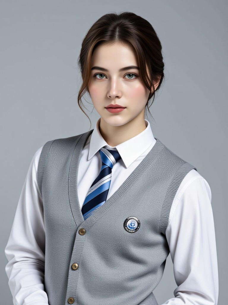 ID photo - preppy vest(Video) image