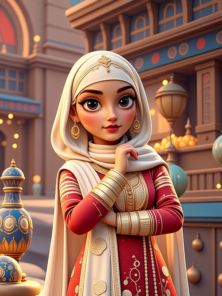 3D Eid girl 02(Video) image