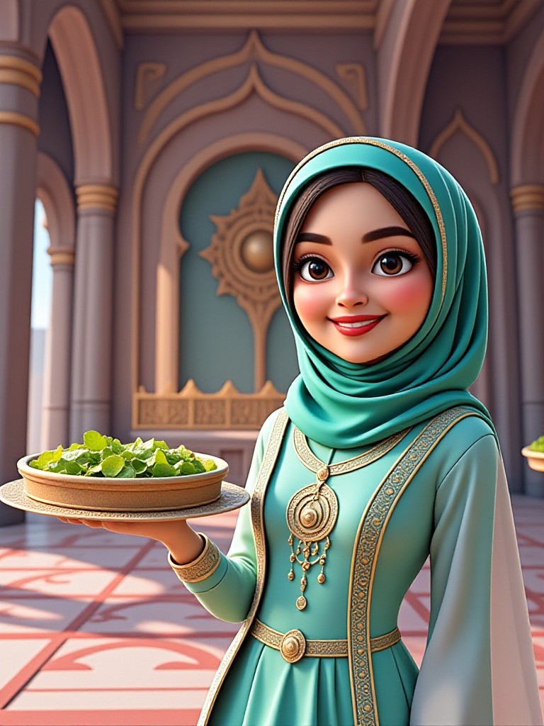 3D Eid girl 03(Video) image