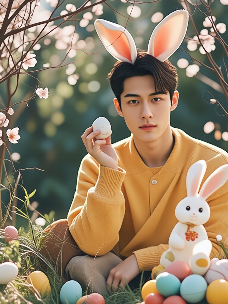 Easter man portrait(Video) image