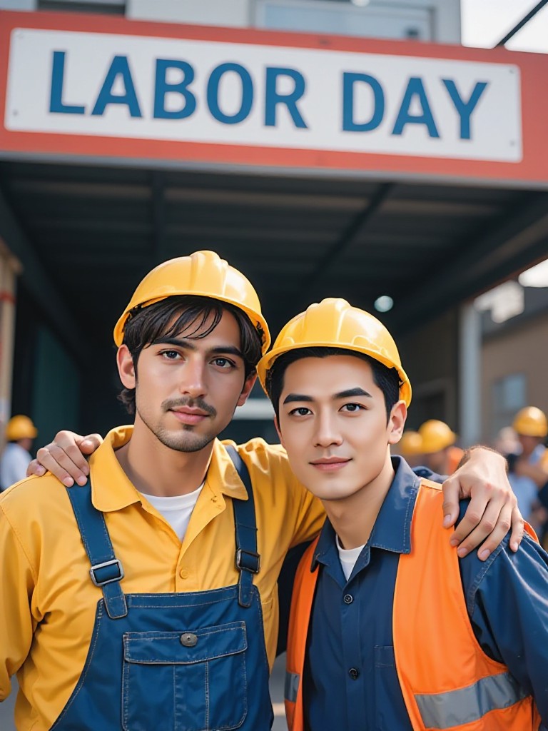 Labor Day men group photo(Video) image