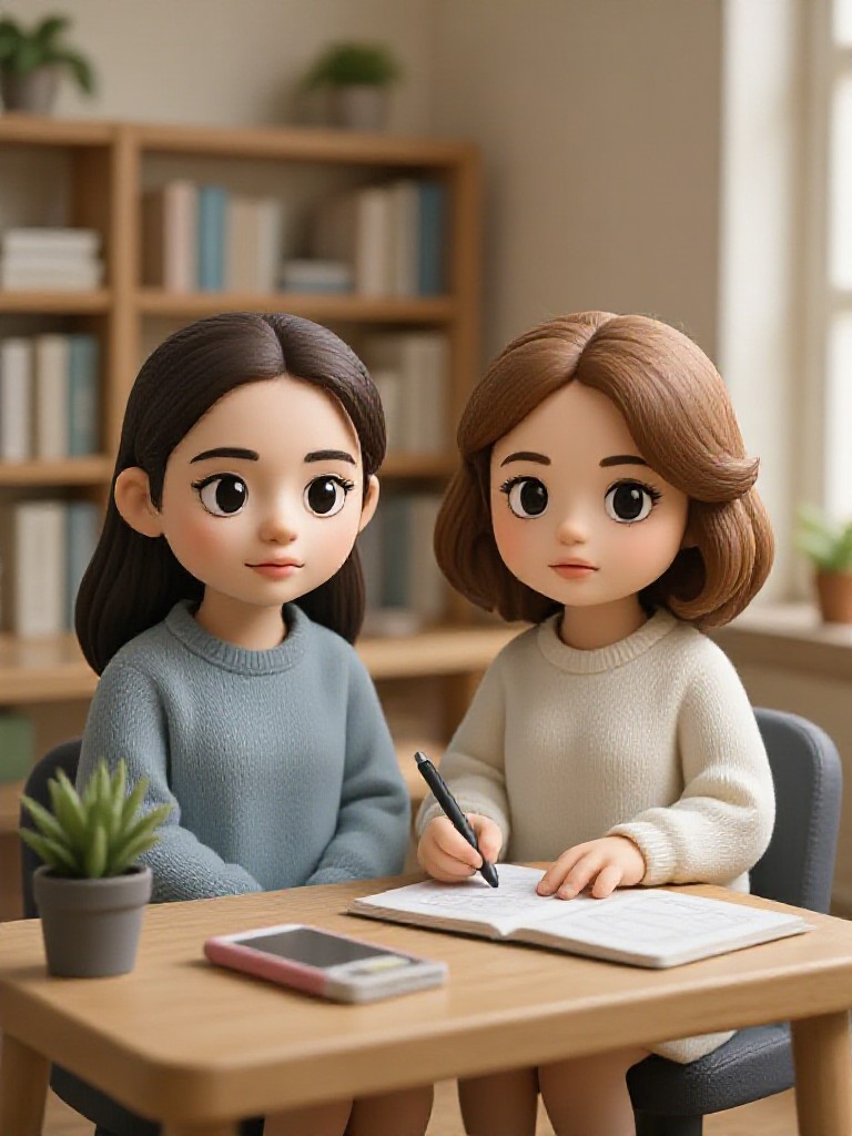  Library Study Girls(Video) image