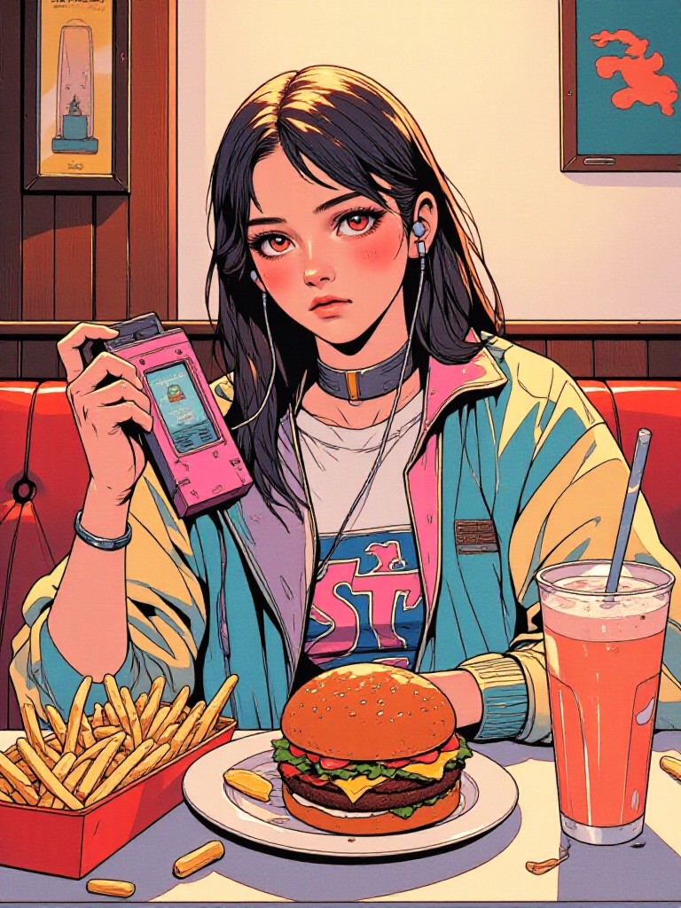 90s Restaurant Manga Portrait (Video) image