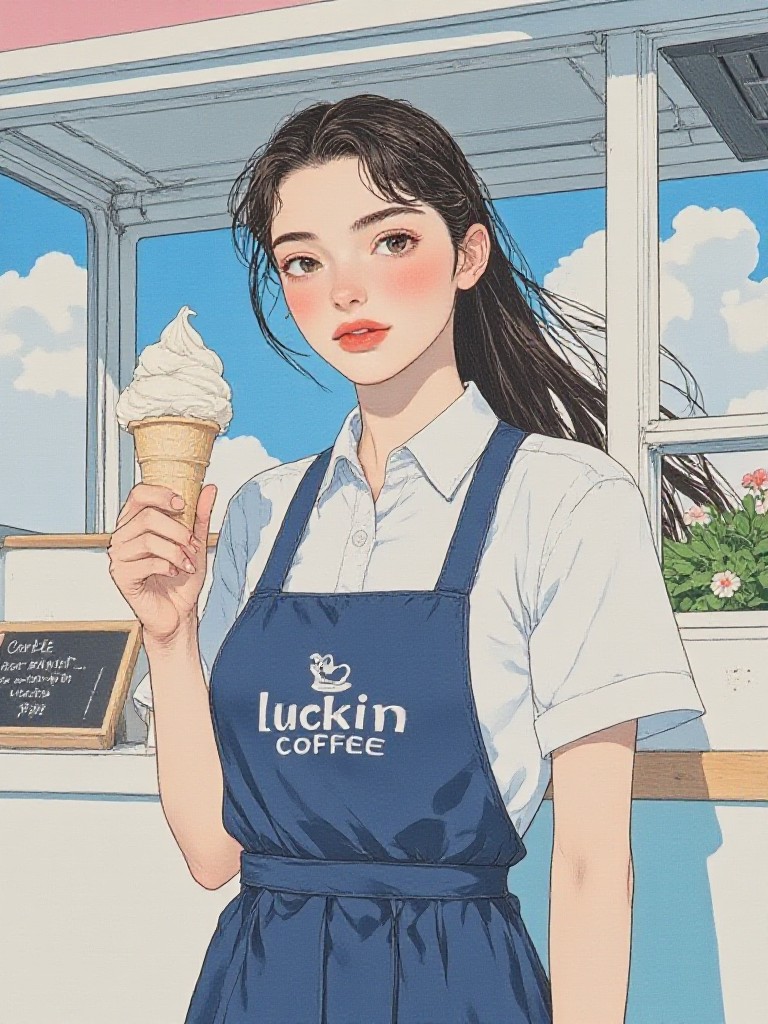 Making ice cream in Luckin coffee’s truck(Video) image