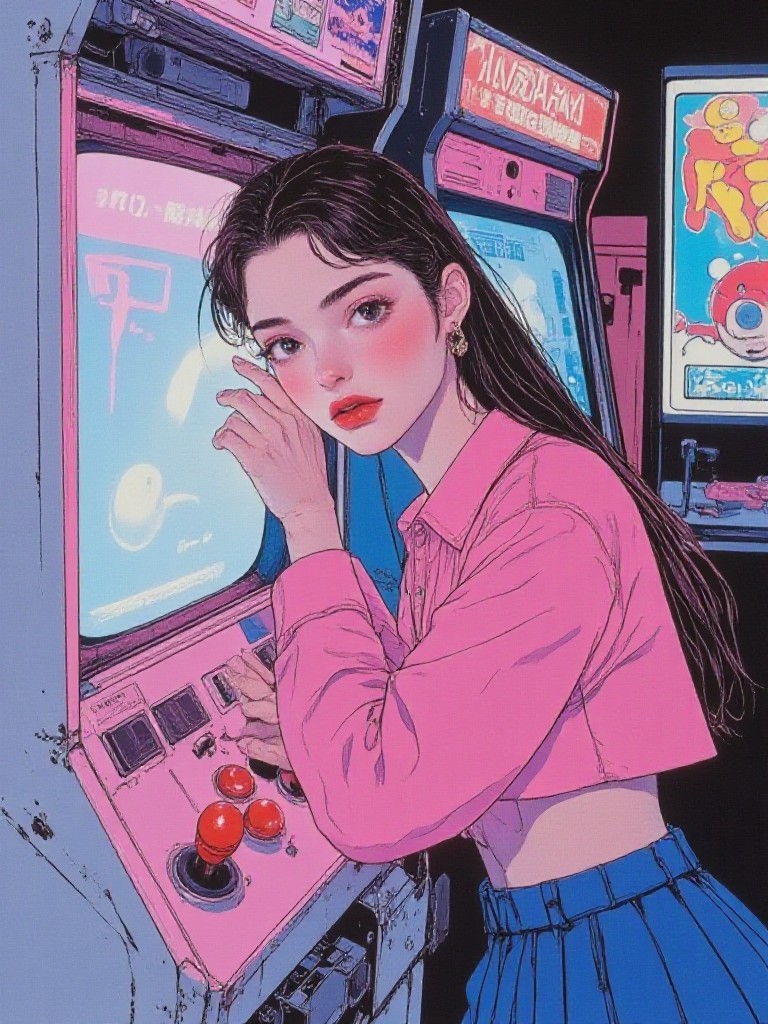 Game Hall Neon Arcade World(Video) image